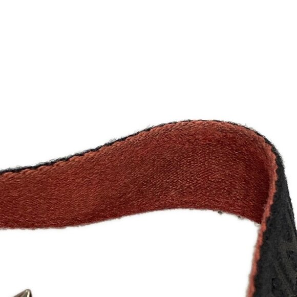 Auth CHRISTIAN LOUBOUTIN blaster Black Red Leather Rubber Mens Clutch Bag - Picture 10 of 16